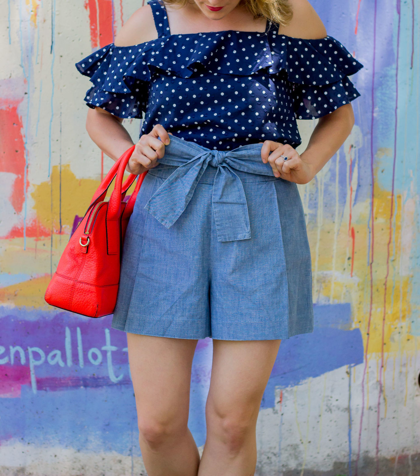 High-waisted shorts on Belle Meets World blog