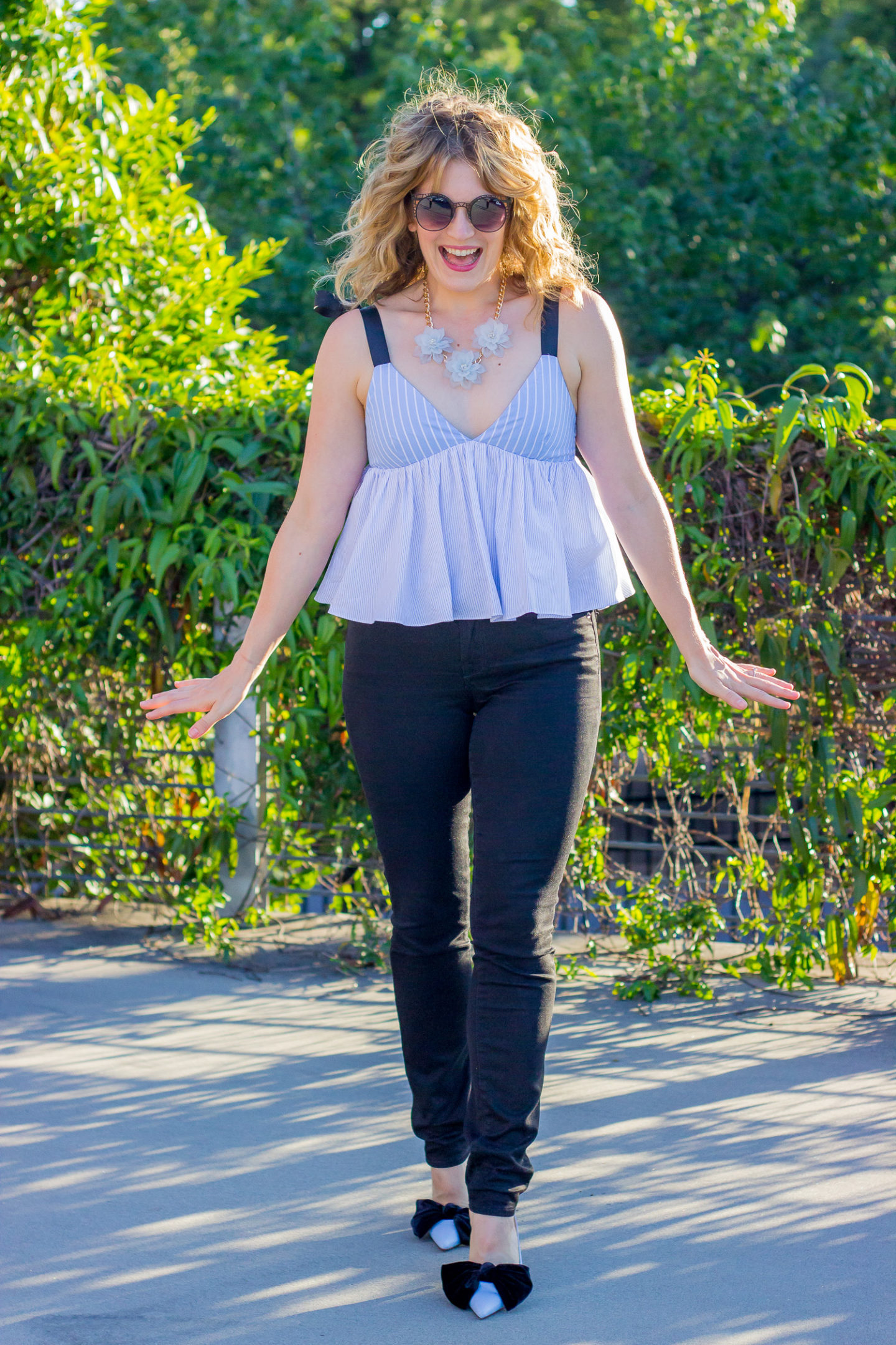 Casual summer date night ideas worn by Elise Giannasi of Belle Meets World blog