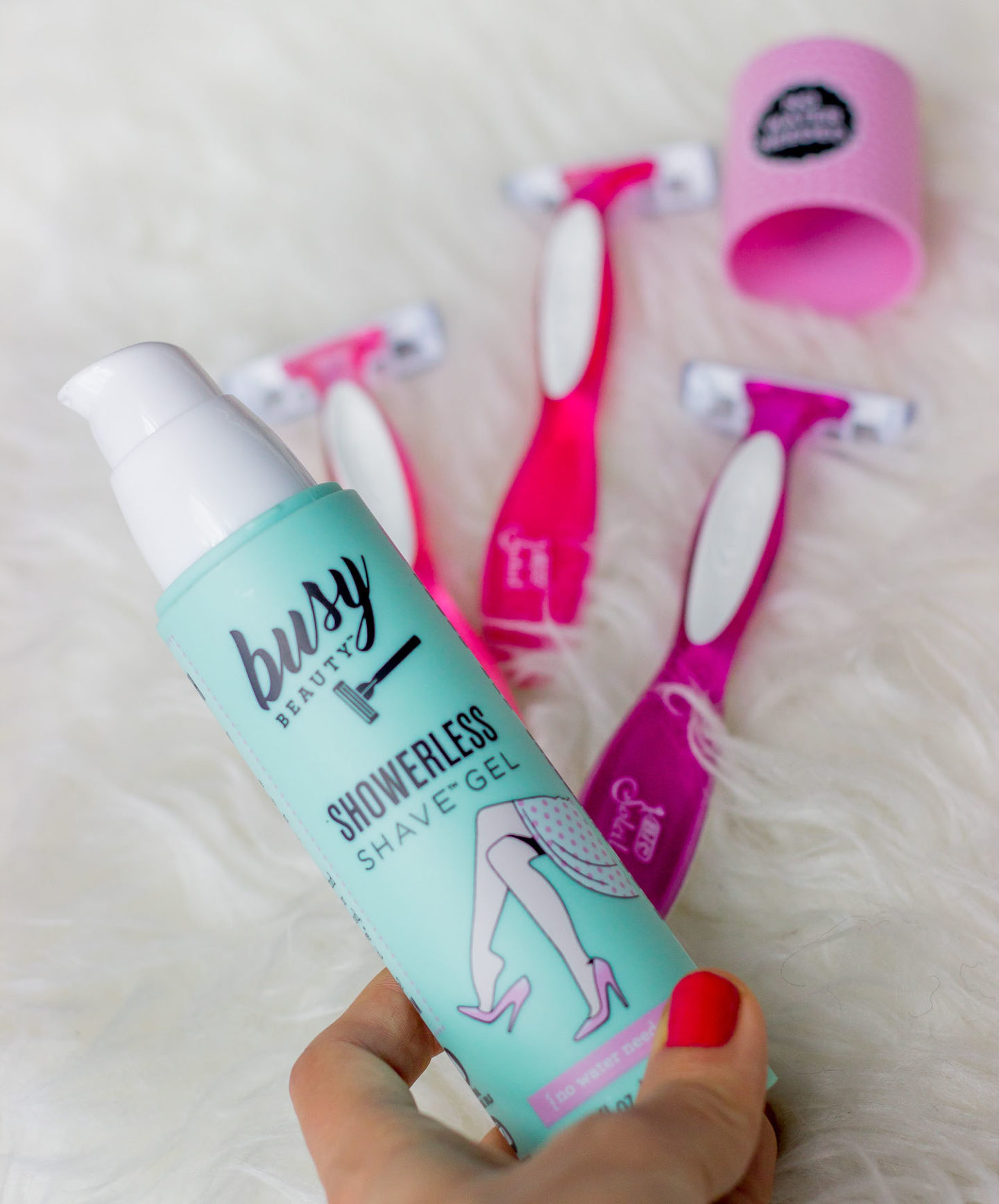Busy Showerless Shave Gel on Belle Meets World blog