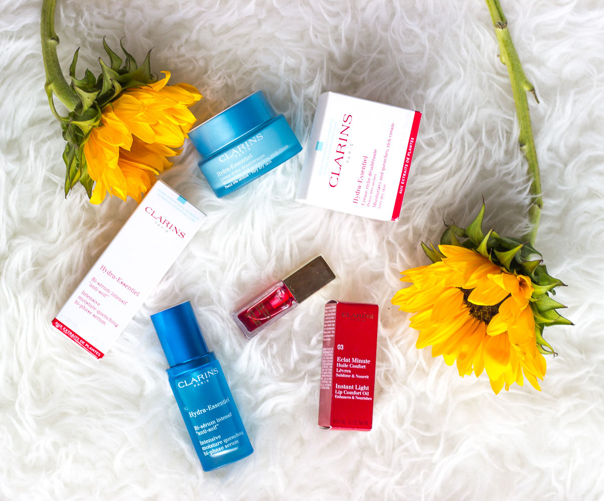 Clarins Hydra Essentials Collection Reviewed on Belle Meets World blog