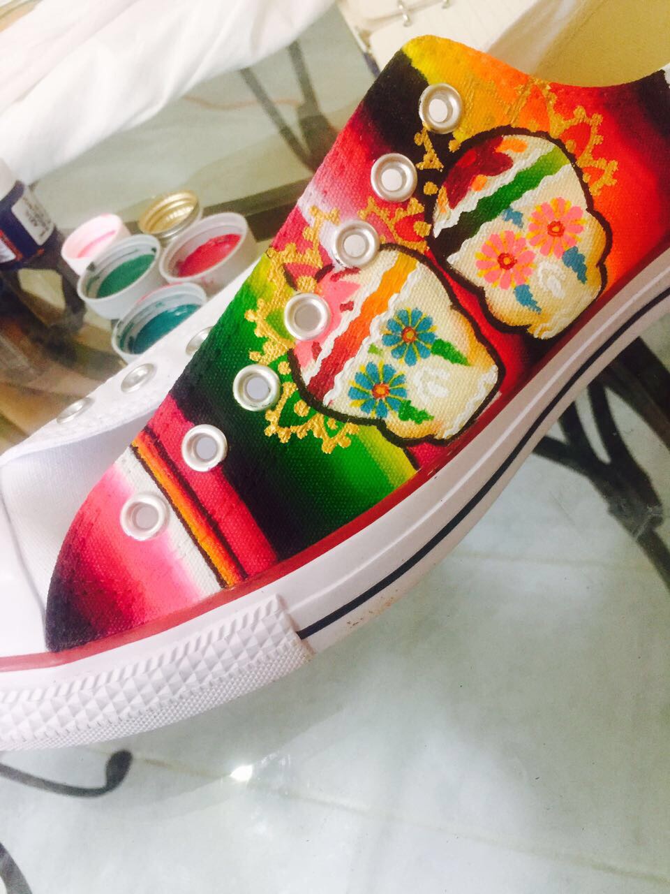 Hand painted Shoes from San Miguel de Allende