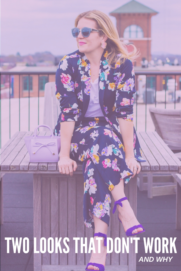 FASHION FAILS | FLORAL SUIT | TWO LOOKS THAT DON'T WORK | RED JUMPSUIT | #jumpsuit #floraljumpsuit